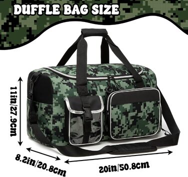 Дитяча спортивна сумка HTGROCE з відділенням для взуття. Сумка для плавання, подорожей для дівчаток. Кольори: білий (A), зелений (B)