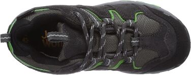Черевики для трекінгу Jack Wolfskin MTN Attack Low Texapore для хлопчиків, 33 EU, чорний/зелений