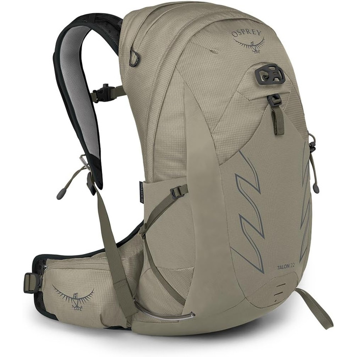 Чоловічий туристичний рюкзак Osprey Talon 22 л з поясом S-M, Sawdust/Earl Grey