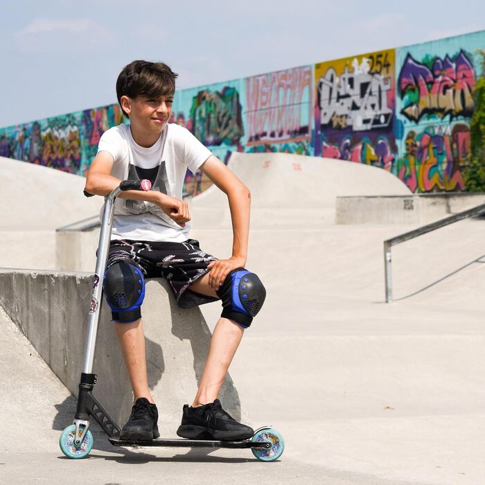 Захисний комплект SKATEWIZ для катання: наколінники, налокітники, захист зап'ястя для дітей та дорослих, 6 предметів