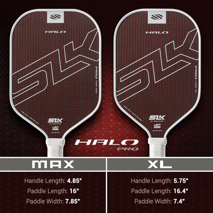 Падл для піклболу Selkirk SLK Halo Control XL Pro | Rot 2025 | XL (довгаста форма)
