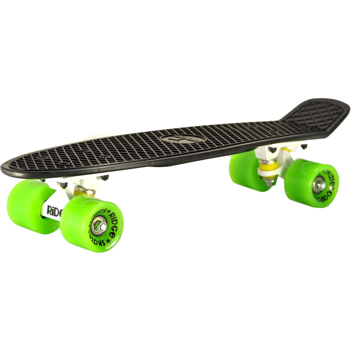 Скейтборд Ridge Mini Cruiser Limited Edition (Чорно-Біло-Зелений) - Компактний Круїзер для міста