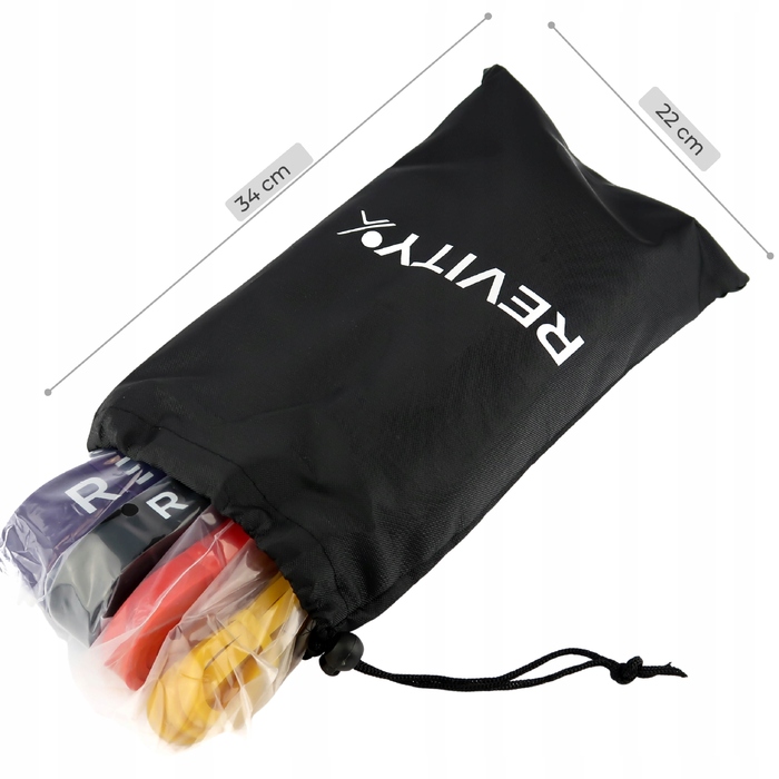 Набір фітнес-резинок Revity Power Bands 3-39 кг, 4 шт.