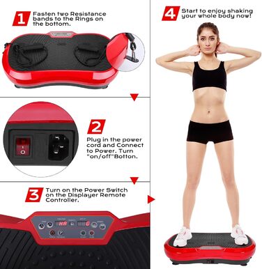 Вібраційна платформа LIFERUN з 120 рівнями інтенсивності та 10 програмами тренувань. Тиха, для дому, повне тіло, масаж, до 180 кг, з пультом та ременем.