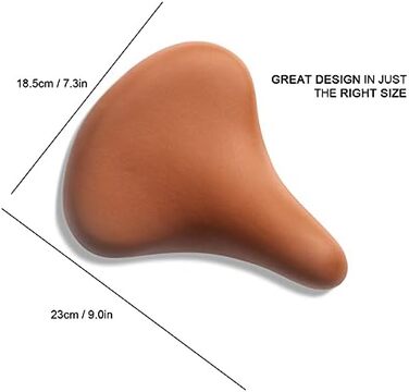 Дитячий велосипедний сидіння AVASTA для дівчаток та хлопчиків. Водонепроникне широке м'яке велосипедне крісло з двома амортизаторами. Підходить для велосипедів 12, 14, 16, 18, 20 дюймів. М'ятно-зелений (колір: коричневий)