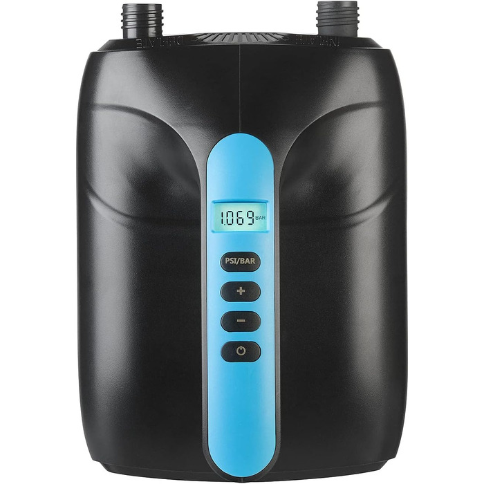 Електрична повітряна помпа для SUP-дошок та човнів AGT, 500 л/хв, з 6 насадками, для надувних човнів та SUP