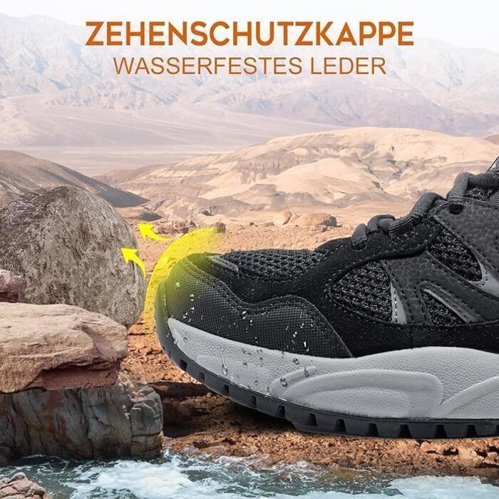 Черевики для хайкінгу чоловічі Outdoor, трекінгові, чорні, 43 EU. Зручні, дихаючі, з антиковзкою підошвою.