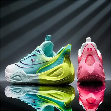 Баскетбольні кросівки TBJ для чоловіків та жінок. Зручні спортивні кросівки для тренувань, не слизькі, зносостійкі, білий колір. Розмір 45 EU