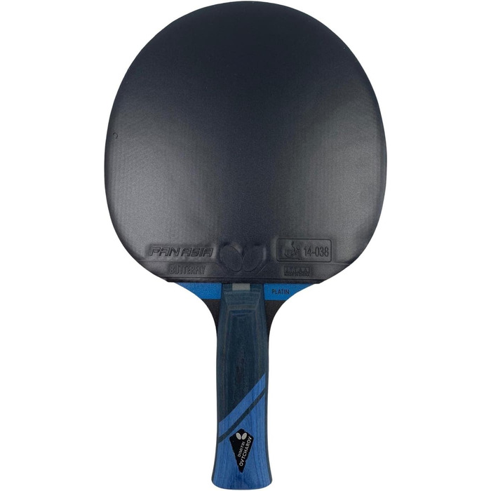 Настільна ракетка Butterfly Dimitrij Ovtcharov Platin, ITTF сертифікат, Pan Asia 1,7 мм, набір з чохлом, м'ячами та додатковою ракеткою, для досвідчених гравців
