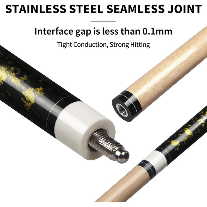 Більярдний кий Horse Billardqueue-Set, канадський клен, 58 дюймів, 18-21 oz, 2 крейди, для дорослих