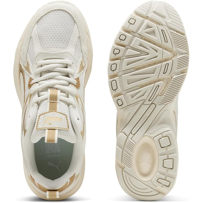 Жіночі кросівки PUMA Milenio Tech Dayinight - Vapor Gray/Puma Gold, 40 EU