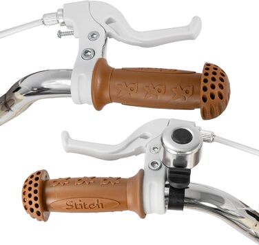 Дитяче велосипед Stitch 16 дюймів рожевий з кошиком та підставкою (3-11 років)