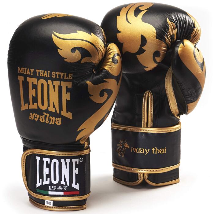 Боксерські рукавиці Leone 1947 GN031, 14 Oz, чорні, унісекс - професійні для тренувань та спарингів