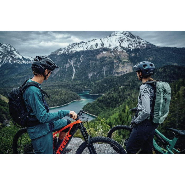 Велошолом ABUS Cliffhanger для MTB, великі вентиляційні отвори, система TriVider, для чоловіків і жінок, розмір L (57-61 см), сірий (chalk grey), для екстремальних трас