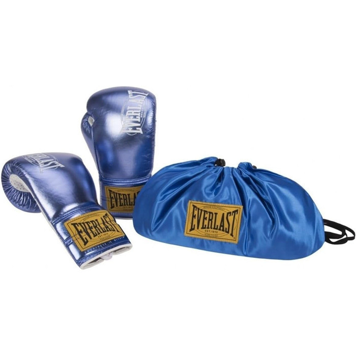 Боксерські рукавички Everlast 1910 Pro Fight Glove для дорослих, 10 унцій, сині