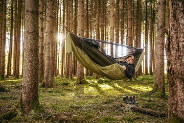 Гамак Amazonas Ultra-Light Moskito-Traveller Quilted з утеплювачем (+5°C) 2.75x1.4м, вага 0.95кг, до 200кг