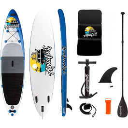 Надувна SUP-дошка AQUALUST 12'0, 365x81 см, комплект для сапсерфінгу з веслом і страхувальним шнуром