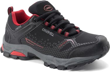 Водонепроникні трекінгові черевики для жінок та чоловіків. Легкі пішохідні черевики, дихаючі, розміри 38-46 EU, 44 EU, чорний, червоний