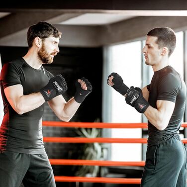 MMA рукавички Xinluying чорні для боксу, муай-тай, тхеквондо, карате, тренувань, універсальні для чоловіків, жінок і дітей