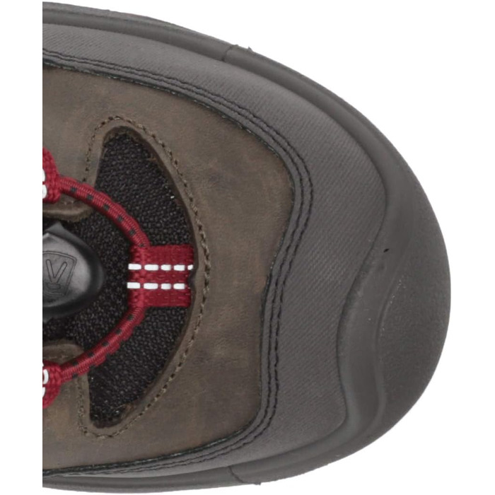 KEEN Redwood Mid - водонепроникні трекінгові черевики для жінок та чоловіків, 29 EU, сірий/червоний