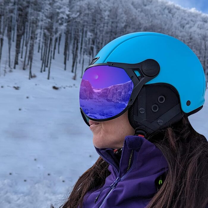 Шолом гірськолижний CGM EBI Unisex, світло-блакитний, матовий, S (55-56 см)