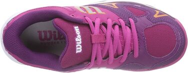 Тенісні кросівки Wilson RUSH PRO Unisex для дітей, 39 EU, кольори Fiesta Pink, Wilson Dark Plumberry, Clementin