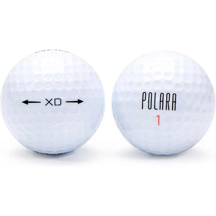 Гольф-м'ячі Polara Ultimate Straight Extra Spin Premium для дальності й корекції хука/слайсу, 12 шт.