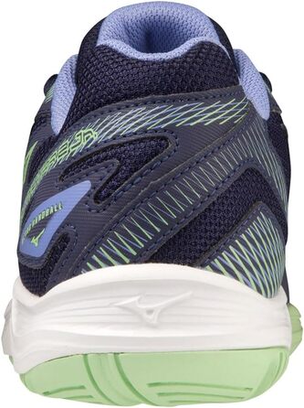 Дитячі кросівки Mizuno Stealth Star 2 Jr для залу, 38 EU, блакитний/техно-зелений, Lolite