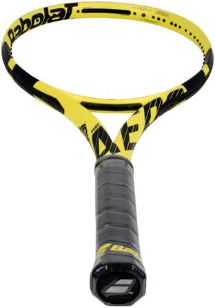 Тенісна ракетка Babolat Pure Aero, без струн, жовто-чорна, розмір ручки 4 1/2