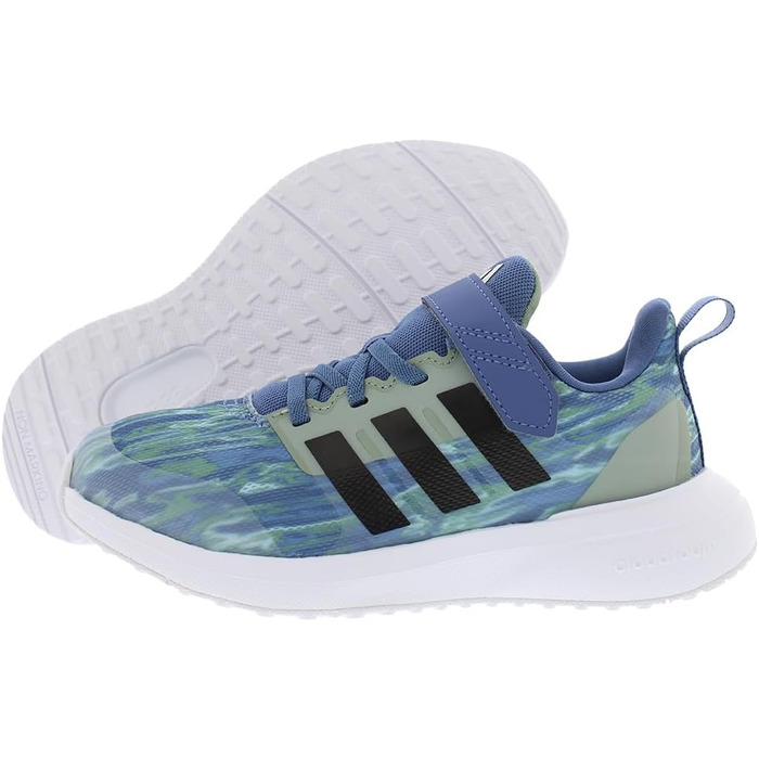 Дитячі кросівки Adidas Fortarun 2.0 для малюків (3 Little Kid), синьо-зелені