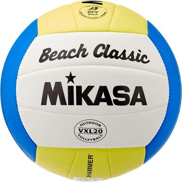 М'яч для волейболу Mikasa Beach Classic, 5-панельний, кольоровий
