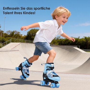 Роликові ковзани TOMSHOO для дітей, регульовані, для дівчаток та хлопчиків, підходять для початківців, зручні та дихаючі, ідеальні для подарунка на Новий рік або день народження