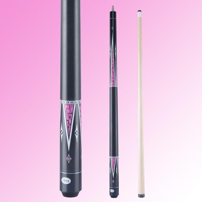 Більярдний кий для початківців 121,9 см, канадський клен, компактний, розмір Junior (рожевий)