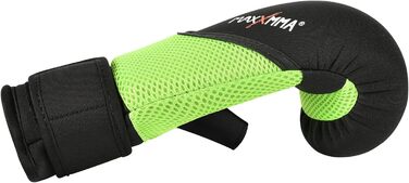 Боксерські рукавички MaxxMMA неопренові, миються, захист суглобів, для початківців, для боксерського мішка та фітнесу (M, зелені)
