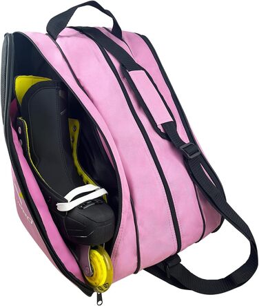 Сумка для ковзанів VPRO: для дітей та дорослих, з ремінцем та блискавкою (рожева)