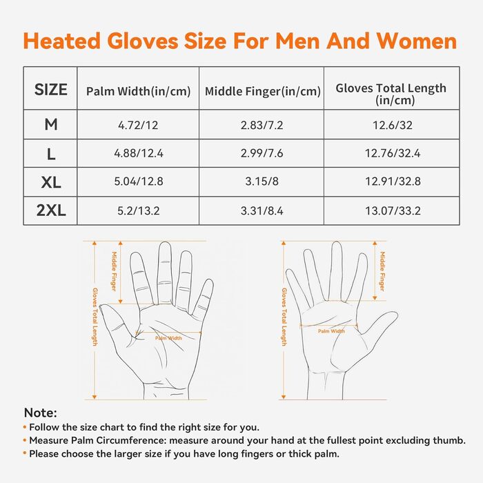 Електричні гріючі рукавички для чоловіків та жінок, з акумулятором 2600mAh, 3 режими нагріву, водонепроникні, чорні