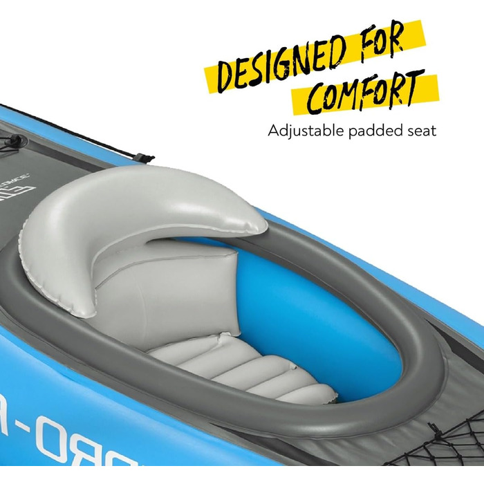 Надувний каяк Bestway Hydro-Force Cove Champion X1 275x81x45 см, комплект