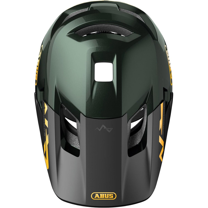 Дитячий велосипедний шолом ABUS YouDrop, зелений, розмір S (48-55 см), для дітей та підлітків, з отвором для хвостика