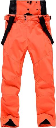 Чоловічий зимовий костюм Hotian: комплект куртки та штанів для катання на лижах, сноуборді та активного відпочинку. Розмір L, колір: червоно-білий+помаранчевий