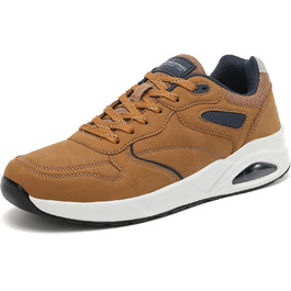 AX BOXING: Чоловічі кросівки/кеди. Легкі повсякденні, модні спортивні черевики з натуральної шкіри. Розміри 41-46 EU, колір коричневий. Розмір 45 EU