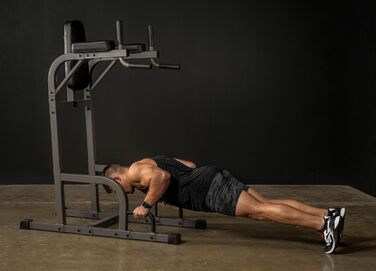 Тренажер XMark Fitness для вертикального підйому колін, з брусами та станцією для віджимань, багатофункціональний VKR для тренування пресу та м'язів корпусу