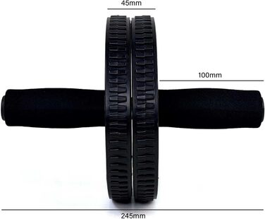 Обертове колесо для пресу OcioDual з ручкою, тренажер для дому, AB Wheel