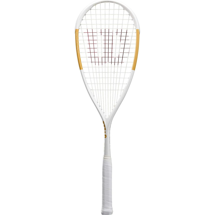 Ракетка для сквошу Wilson Tempest Pro – унісекс, для дорослих, білий/золотий