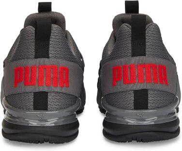 Кросівки PUMA Axelion Refresh для чоловіків, 44 розмір, чорний, сірий, червоний