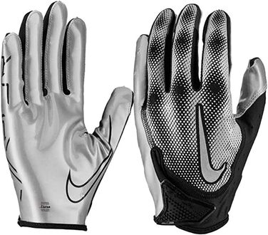 Футбольні рукавички Nike Vapor Jet 7.0 для чоловіків, білі, металево-срібні, розмір S