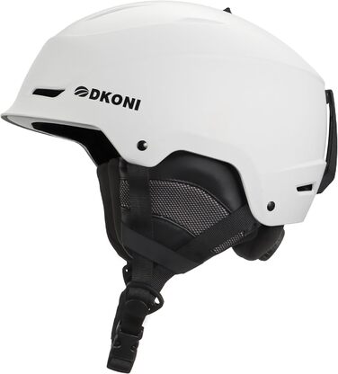 Шолом для сноуборду та гірськолижного спорту для чоловіків, жінок та дітей, регульований розмір, 3-рівнева вентиляція, міцна PC-оболонка з EPS-піною, розмір L (58-62 см)