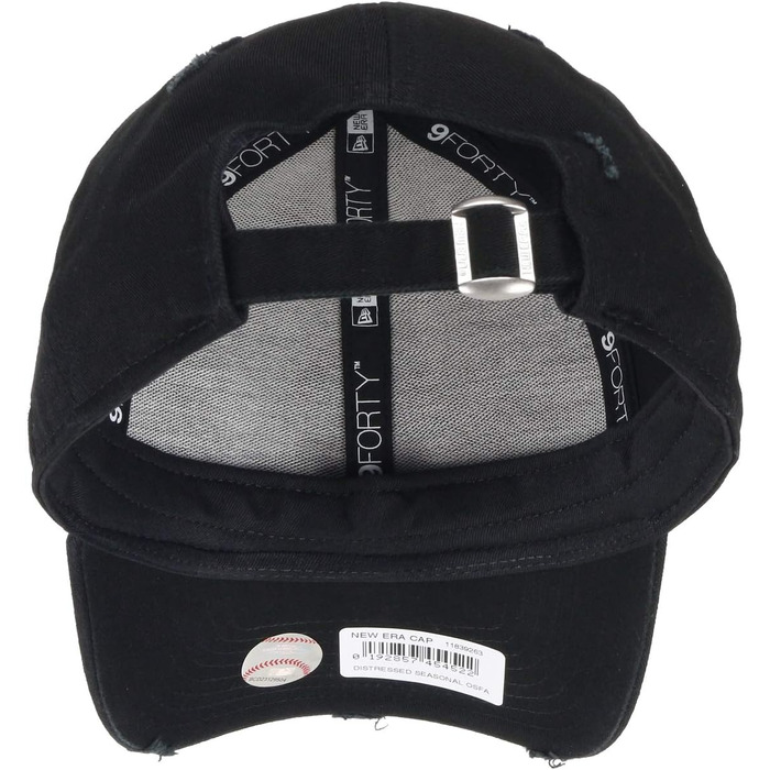 Кепка New Era New York Yankees 9forty Adjustable Distressed, чорний колір