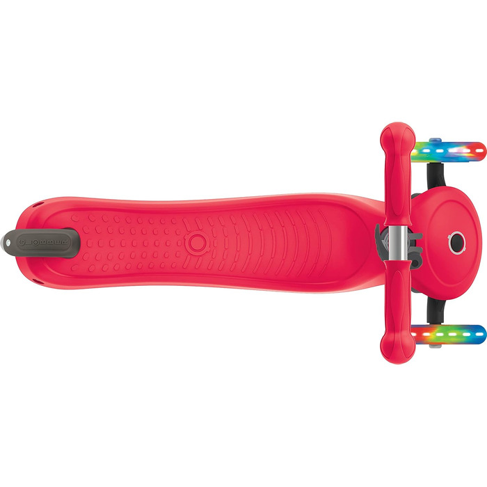 Дитячий самокат Globber Primo Lights з LED колесами, 3-х колісний, регульований, ABEC 5, 120/80 мм, неоновий