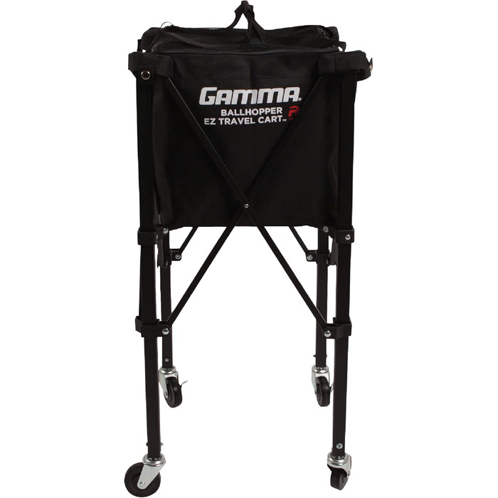 Сумка-корзина для тенісних м'ячів Gamma Sports EZ Travel Cart Pro, місткість 150, легка складна конструкція, з преміум-чохлом
