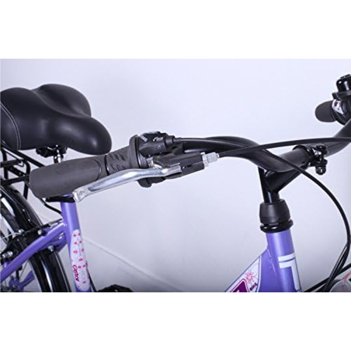 Велосипед Talson 24 дюйми, 21-швидкісна Shimano, з підсвіткою, лілово-білий